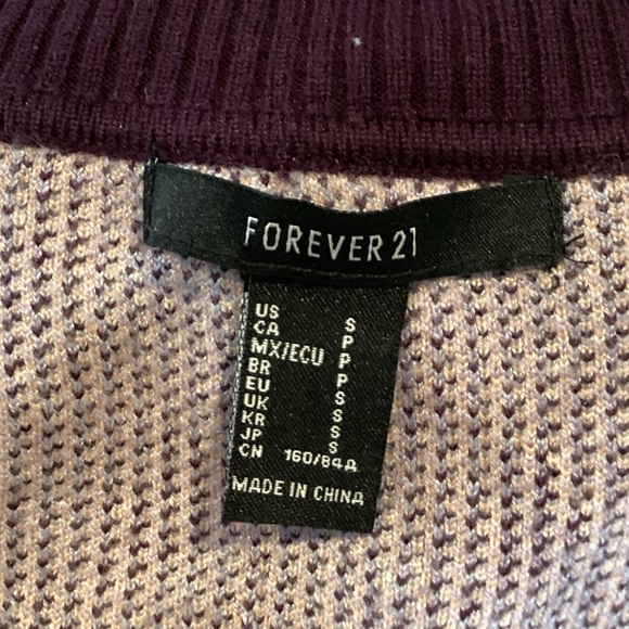 🎃Forever 21 Vest Woman Small Soft Knit Trendy Fashionable Plaid Streetwear - Picture 3 of 6